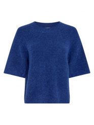 MOSS COPENHAGEN Sweter "Milania" w kolorze niebieskim rozmiar: XS/S. Niebieskie swetry klasyczne damskie Moss Copenhagen, s, ze splotem, bez kołnierzyka. Za 165.99 zł.