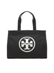Tory Burch Torebka Ella 148792 Czarny. Czarne torebki klasyczne damskie Tory Burch, z materiału, bez dodatków. Za 869.99 zł.