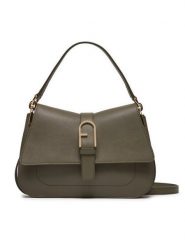 Furla Torebka Flow M Top Handle WB00996-BX2045-2810S-1007 Zielony. Zielone torebki klasyczne damskie Furla, ze skóry, bez dodatków. Za 1,599.00 zł.