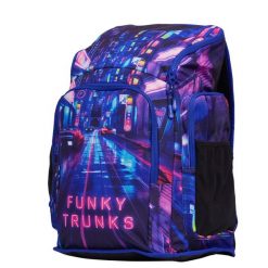Plecak torba do szkoły na basen siłownię trening Funkita Cyber City 40L. Niebieskie torby na laptopa FUNKY TRUNKS, bez wzorów, z materiału. Za 220.99 zł.