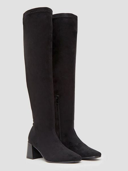 Belucci Kozaki w kolorze czarnym rozmiar: 40. Czarne kozaki damskie Belucci, na zimę, bez obcasa, bez zapięcia. Za 149.66 zł.