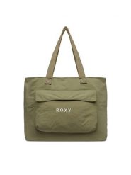 Roxy Torebka WBEOHP-ROXY-MZ-005-10 Khaki. Brązowe shopper bag Roxy, bez wzorów, z materiału, bez dodatków. Za 79.99 zł.