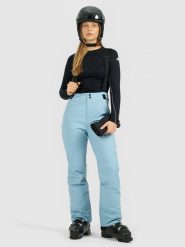 4F Spodnie narciarskie z szelkami membrana Dermizax 20000 damskie - granatowe XL. Niebieskie spodnie sportowe damskie 4F, na zimę, xl, bez wzorów, z materiału, narciarskie, Dermizax. Za 999.99 zł.