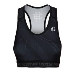 Stanik sportowy fitness siłownia MMA EXTREME HOBBY SHADOW. Czarne biustonosze sportowe damskie EXTREME HOBBY, bez wzorów, z elastanu. Za 119.00 zł.