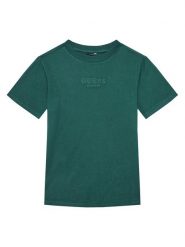 Guess T-Shirt L5RI36 K8HM4 Zielony Regular Fit. Zielone t-shirty i koszulki chłopięce Guess, z aplikacjami, z bawełny, bez kołnierzyka, bez ramiączek. Za 79.99 zł.