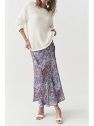 TATUUM Spódnica "Satini" w kolorze błękitno-fioletowym rozmiar: 38. Niebieskie spódnice damskie TATUUM, na co dzień, bez wzorów, z wiskozy, maxi. Za 167.67 zł.