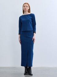 BGN Spódnica w kolorze granatowym rozmiar: 34. Niebieskie spódnice damskie BGN, na co dzień, bez wzorów, maxi. Za 108.99 zł.