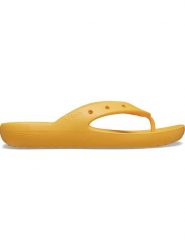 Crocs Japonki "Classic" w kolorze pomarańczowym rozmiar: 37/38. Pomarańczowe klapki damskie Crocs, bez wzorów, z otwartym noskiem, bez obcasa, bez zapięcia. Za 83.42 zł.