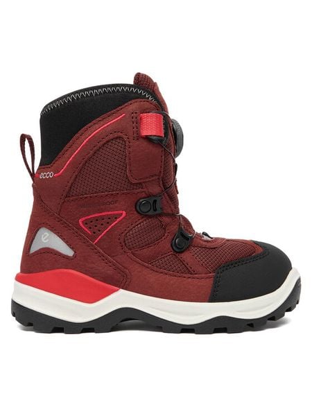 ECCO Śniegowce Snow Mountain 71033261049 Czerwony. Czerwone buty zimowe chłopięce ECCO, z nubiku, bez zapięcia. Za 449.99 zł.
