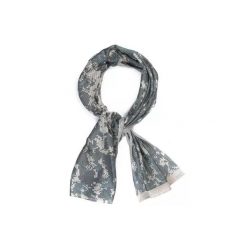 Szal maskujący z siatki MESH 155x48 cm. Brązowe szaliki damskie CAMOUFLAGE, bez wzorów, z meshu. Za 27.99 zł.