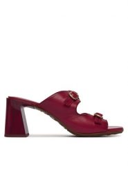 Hispanitas Klapki HV264803 C003 Czerwony. Czerwone klapki damskie Hispanitas, bez wzorów, z materiału, bez obcasa, bez zapięcia. Za 609.99 zł.