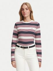 Tommy Jeans Bluzka Reg Ess Jersey DW0DW23562 Kolorowy Regular Fit. Bluzki damskie Tommy Jeans, xl, bez wzorów, z bawełny, bez kołnierzyka, bez ramiączek. Za 189.99 zł.