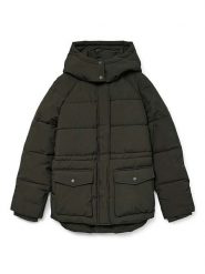 Vero Moda Kurtka zimowa w kolorze khaki rozmiar: S. Brązowe kurtki damskie Vero Moda, na zimę, s, bez wzorów, z puchu, bez kaptura. Za 144.92 zł.