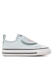 Converse Trampki Chuck Taylor All Star Heart Strap Easy-On A08380C Szary. Szare trampki dziewczęce Converse, bez wzorów, z materiału, bez zapięcia. Za 159.99 zł.