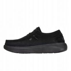 HeyDude Damskie Mokasyny Wendy Comf Suede. Czarne mokasyny damskie Hey dude, z materiału, bez obcasa. Za 419.00 zł.