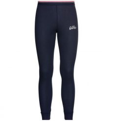 Legginsy do biegania damskie Odlo Base Layers. Niebieskie legginsy damskie ODLO, s, bez wzorów, z materiału. Za 104.49 zł.