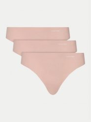 Calvin Klein Underwear Komplet stringów 000QD3558E Różowy. Czerwone komplety bielizny Calvin Klein Underwear, bez wzorów, z syntetyku. Za 129.99 zł.