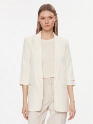 ONLY Marynarka Elly 15197451 Biały Regular Fit. Białe marynarki i żakiety damskie Only, bez wzorów, z syntetyku. Za 119.99 zł.