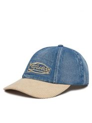 Guess Czapka z daszkiem AW5505 COT01 Niebieski. Niebieskie czapki z daszkiem damskie Guess, z aplikacjami, z bawełny. Za 159.99 zł.