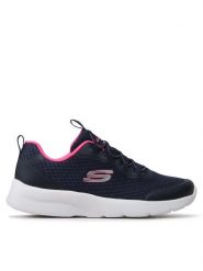 Skechers Sneakersy Social Orbit 149691/NVHP Granatowy. Niebieskie obuwie sportowe damskie Skechers, z materiału, bez zapięcia. Za 219.99 zł.