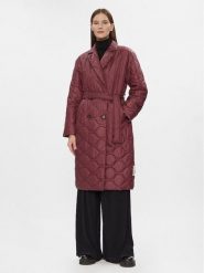 Marc O'Polo Płaszcz zimowy 308 1045 71101 Bordowy Regular Fit. Czerwone płaszcze damskie Marc O'Polo, na zimę, bez wzorów, z syntetyku, bez kaptura. Za 1,489.00 zł.