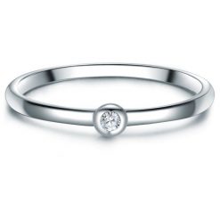 Trilani Ring Sterling Silber Zirkonia weiß Pierścionki 1 ct Damski. Białe pierścionki damskie Trilani, z cyrkonią, srebrne. Za 99.99 zł.
