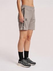 Szorty damskie Hummel Cima XK. Szare spodenki sportowe damskie Hummel, s, bez wzorów, z dresówki, z standardowym stanem, na fitness i siłownię. Za 191.20 zł.