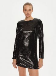 Marella Sukienka koktajlowa Orda 2423626122 Czarny Slim Fit. Czarne sukienki damskie Marella, bez wzorów, z syntetyku, wizytowe, bez ramiączek. Za 519.99 zł.