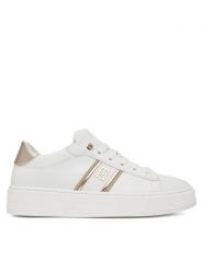 Tommy Hilfiger Sneakersy T4A9-34421-1281 S Biały. Białe buty sportowe dziewczęce Tommy Hilfiger, bez wzorów, ze skóry, bez zapięcia. Za 659.99 zł.