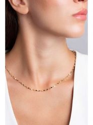 Heliophilia Pozłacany naszyjnik z elementami ozdobnymi - dł. 42 cm rozmiar: onesize. Żółte naszyjniki damskie Heliophilia, pozłacane. Za 86.99 zł.