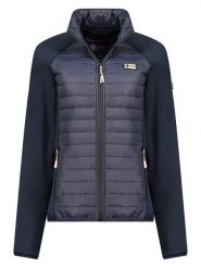 Geographical Norway Kurtka polarowa "Tour" w kolorze granatowym rozmiar: S. Niebieskie kurtki damskie Geographical Norway, s, bez wzorów, z polaru, bez kaptura. Za 213.69 zł.