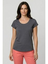 Alife and kickin Koszulka "Eira" w kolorze antracytowym rozmiar: S. Czarne bluzki damskie Alife and Kickin, s, bez wzorów, z bawełny, bez kołnierzyka, bez ramiączek. Za 60.99 zł.