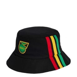 Kapelusz typu bucket Jamaica 26 x Bob Marley. Czarne kapelusze damskie Adidas, bez wzorów, eleganckie. Za 119.00 zł.
