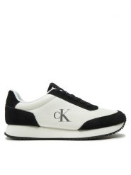 Calvin Klein Jeans Sneakersy Runner Laceup Low Mix Mg YW0YW01798 Biały. Białe obuwie sportowe damskie Calvin Klein Jeans, z jeansu, bez zapięcia. Za 529.99 zł.