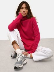 Just Cashmere Kaszmirowy sweter "Lexie" w kolorze różowym rozmiar: XL. Różowe swetry klasyczne damskie Just Cashmere, xl, z kaszmiru, bez kołnierzyka. Za 413.99 zł.