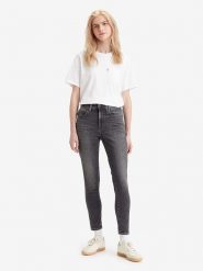 Levi's Dżinsy "721" - Skinny fit - w kolorze antracytowym rozmiar: W28/L32. Czarne jeansy damskie Levi's, z podwyższonym stanem. Za 175.67 zł.