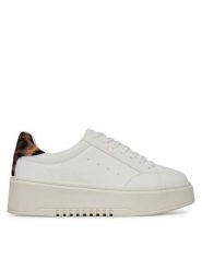 DeeZee Sneakersy AM25232-R Biały. Białe obuwie sportowe damskie DeeZee, ze skóry, bez zapięcia. Za 119.99 zł.