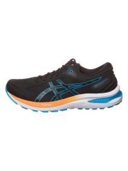 Asics Buty "Gloryify 5" w kolorze czarnym ze wzorem do biegania rozmiar: 44. Czarne obuwie sportowe damskie Asics, bez zapięcia, do biegania. Za 672.45 zł.
