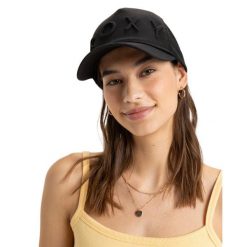 Czapka Trucker dla Kobiety BRIGHTER DAY Czarny. Brązowe czapki z daszkiem damskie Roxy, bez wzorów, z materiału. Za 129.99 zł.