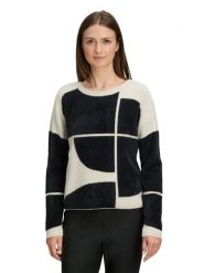 BETTY & CO Sweter w kolorze czarno-kremowym rozmiar: 44. Brązowe swetry klasyczne damskie Betty & Co, bez kołnierzyka. Za 164.95 zł.