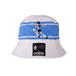 Kapelusz wędkarza dla dorosłych - Haft Maradona x COPA Argentyna - Niebieski. Niebieskie kapelusze damskie COPA FOOTBALL, bez wzorów. Za 127.06 zł.