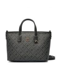 Tommy Hilfiger Torebka Monoplay Le Nano Tote AW0AW17717 Czarny. Czarne torebki klasyczne damskie Tommy Hilfiger, ze skóry, bez dodatków. Za 699.99 zł.