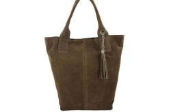 Shopper bag skórzana BARBERINI'S c. beżowa 375/8-9. Brązowe shopper bag Barberinis, bez wzorów, ze skóry, bez dodatków. Za 199.99 zł.