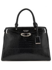 Guess Torebka w kolorze czarnym - 33 x 22 x 11 cm rozmiar: onesize. Czarne torebki klasyczne damskie Guess, z materiału, przez ramię, bez dodatków. Za 549.06 zł.
