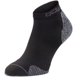Skarpety do biegania krótkie dla dorosłych Odlo Socks Ceramicool RUN 2pack. Zielone skarpetki damskie ODLO, bez wzorów. W wyprzedaży za 104.99 zł.
