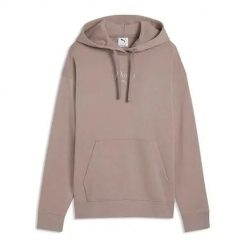 Bluza sportowa damska Puma Ess Script Comfort. Brązowe bluzy damskie Puma, l, bez wzorów, z kapturem. Za 209.00 zł.