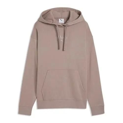 Bluza sportowa damska Puma Ess Script Comfort. Brązowe bluzy damskie Puma, l, bez wzorów, z kapturem. Za 209.00 zł.