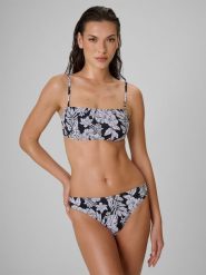 4F Góra od bikini damska - czarna XL. Czarne bikini 4F, bez wzorów, z materiału. Za 69.99 zł.