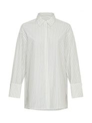 MOSS COPENHAGEN Koszula w kolorze białym rozmiar: M/L. Białe koszule damskie Moss Copenhagen, l, bez wzorów, bez kołnierzyka, bez ramiączek. Za 144.92 zł.