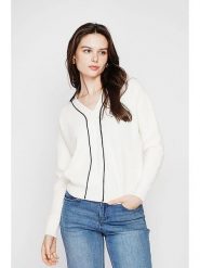 C& Jo Sweter w kolorze białym rozmiar: 36. Białe swetry klasyczne damskie C& Jo, ze splotem, bez kołnierzyka. Za 121.99 zł.